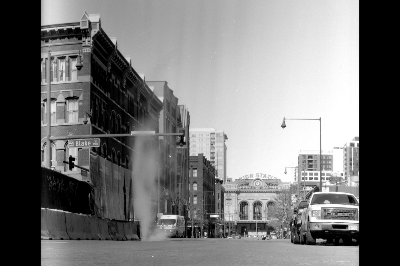 Union Station Desolation. Photographed with Conley Kewpie No. 2A camera.